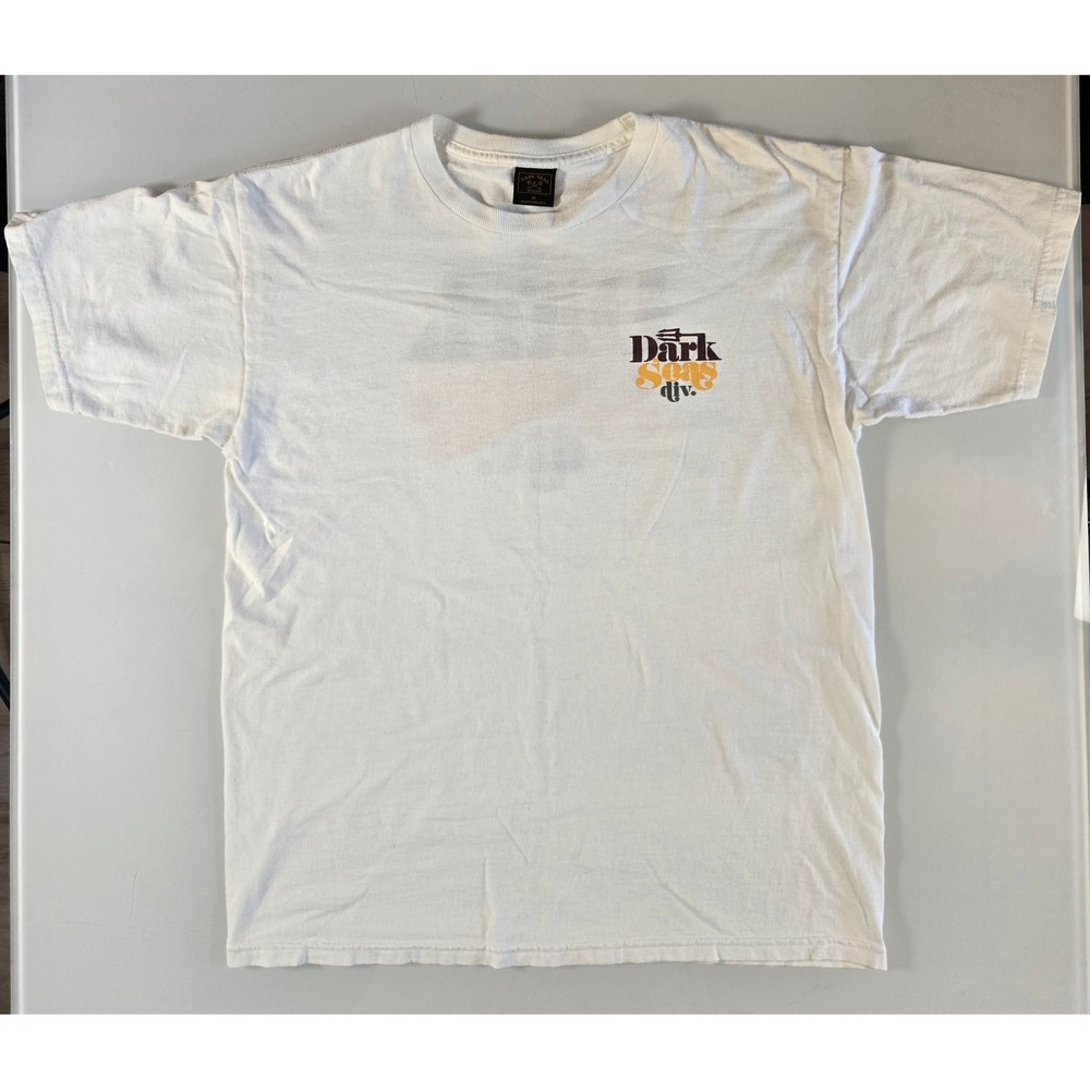 Dark Seas Division Mens Graphic T-Shirt White Size Medium Short Sleeve Tee